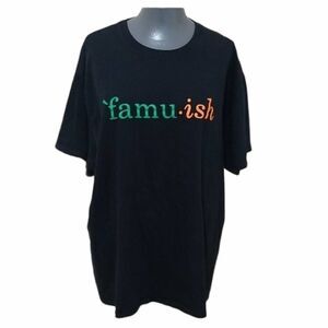 FAMU unisex  " `famu-ish " Black Tshirt XL